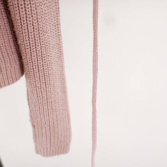 L.A. Hearts Small Purple V-Neck Knit Open Shoulder Sweater Cotton Acrylic - Picture 3 of 11